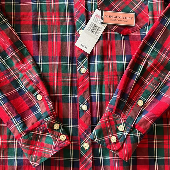 NWT Vineyard Vines plaid relaxed 0 - Picture 6 of 13